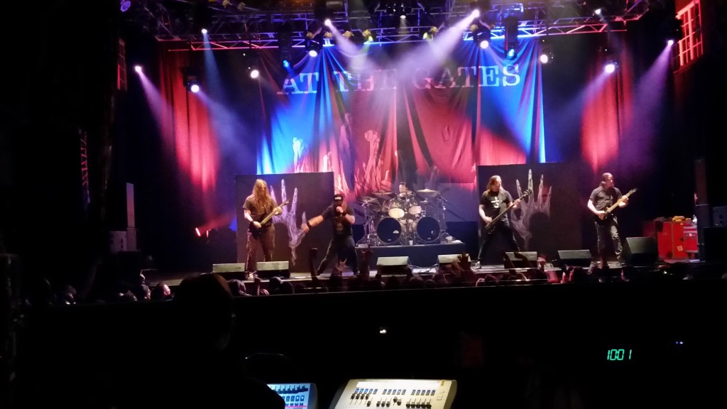 "At The Gates" performing at the Orlando House of Blues, February 11, 2016